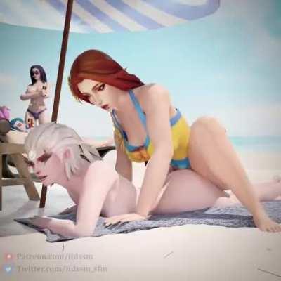 Futa Leona proneboning Diana (Iidssm) [League of Legends]