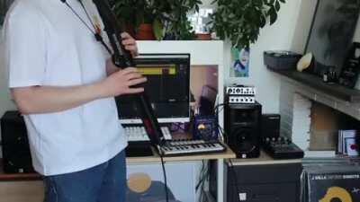 EWI jam over a funky lofi beat I made