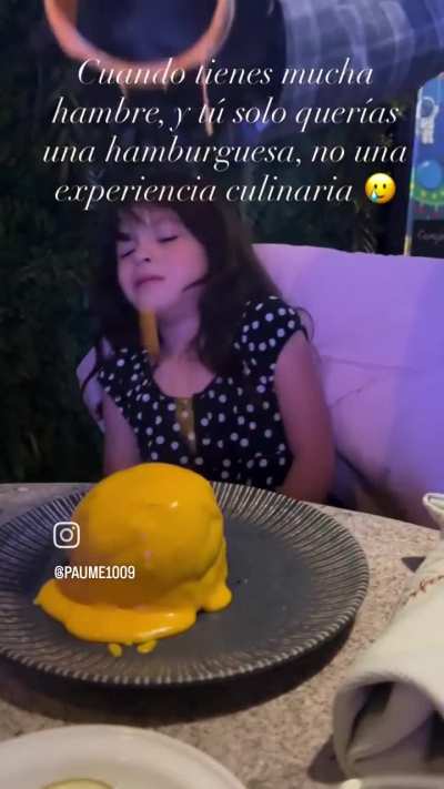 She just wanted a burger... at least she didn't cry