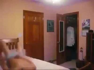 Alright who pinned Jacob to the bed?