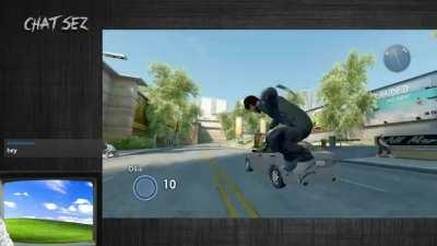 [Skate 3] Quick Resuming Skate 3 while being away for a long time causes this ridiculous super speed glitch to happen! The longer you leave, the longer this lasts!