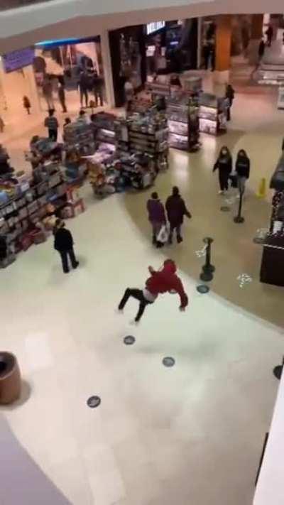 When the escalator is broken and there's a queue for the elevator.