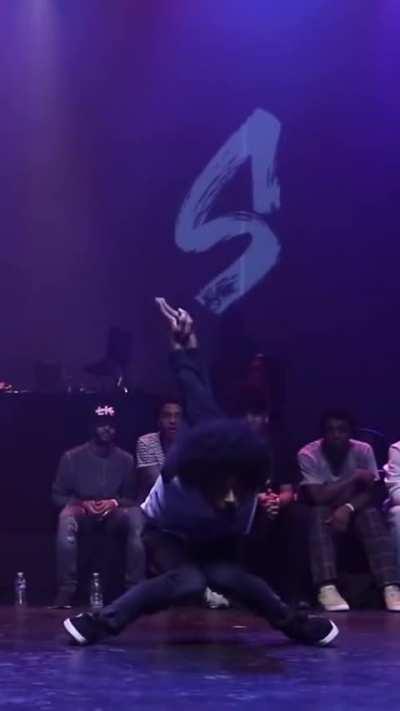 When he turns around