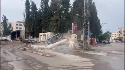 Israel’s military today bulldozed a monument to Yasser Arafat in the West Bank. Yasser won the Nobel Peace Prize in 1993 & with Yitshak Rabin strove for a peaceful two state solution.
