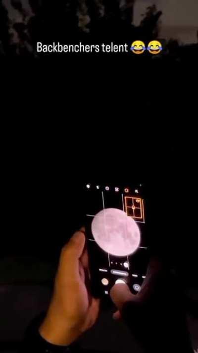 Snapping pics of the moon with the boys