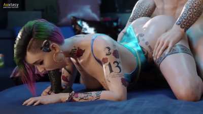 Judy needs something to suck on [Cyberpunk 2077] (Auxtasy) 