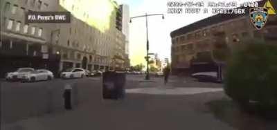 Simple traffic stop, turns into a chase which turns into a shoot out…