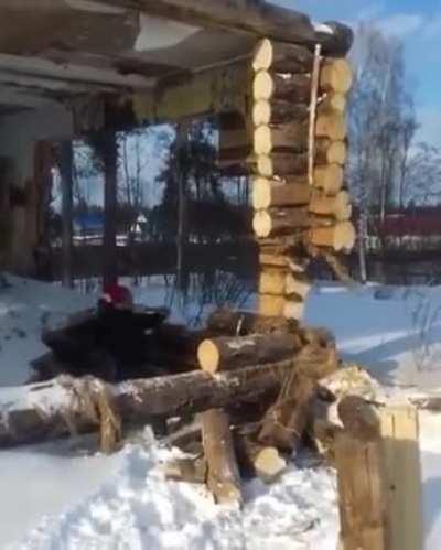 He's fighting that wall and common sense