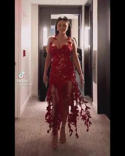 Selena has the finest legs in all the land.