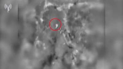 Hizbollah team launches double ATGM at Israel and is very promptly airstriked (aerial footage)