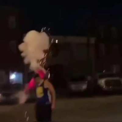 I bet he is at least deaf now.