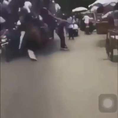 Travelling by bus in India