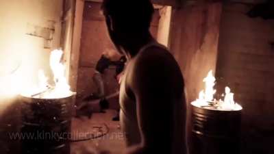 Unknown actress knees a man in the balls in BULK's Guardian music video