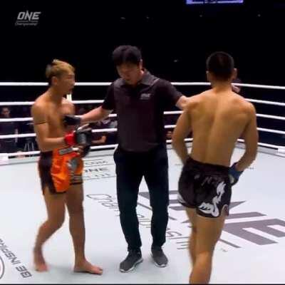 This fighter has class... Beautiful display of sportsmanship