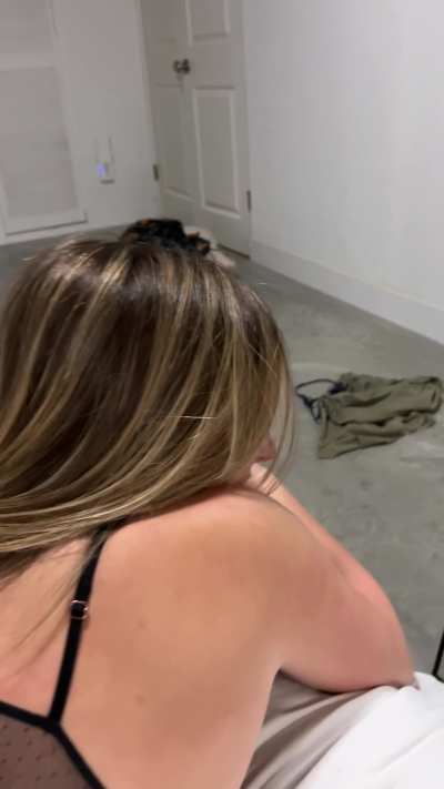 When I put on my new lingerie: 