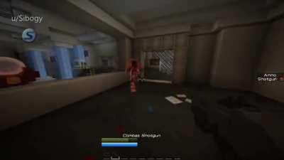 I'm making DOOM in Minecraft! Here's a gameplay demo of the start