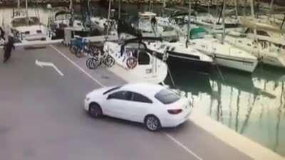 Forgetting to put handbrake on