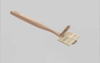 Cepillo de dientes de bambú reutilizable por la firma mexicana NOS