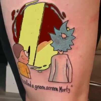 Green Screen Tattoo