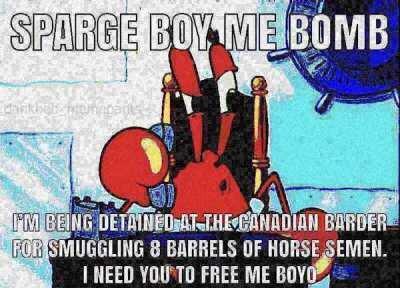Mr Krabs all up in some shnut