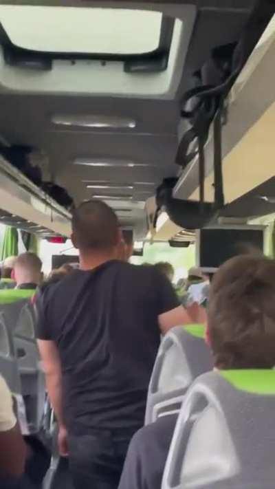 Coach driver stops on highway to tell baby to stfu