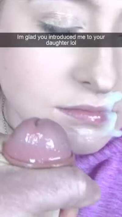 Now she is his cumdump