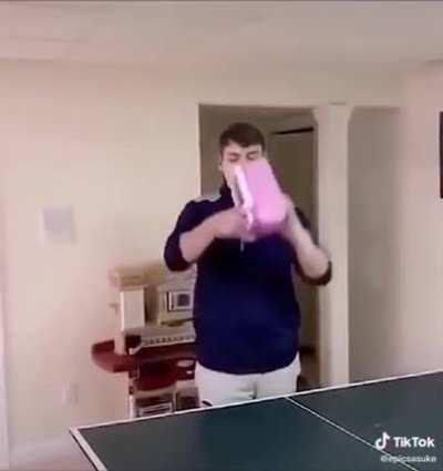 Casual table tennis turns competitive