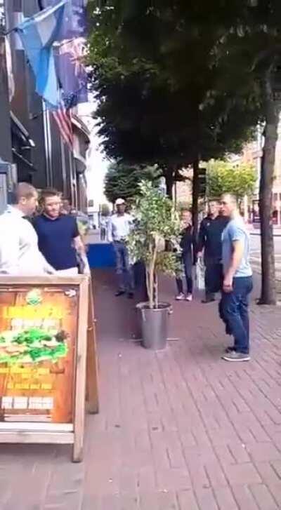 To fight a doorman