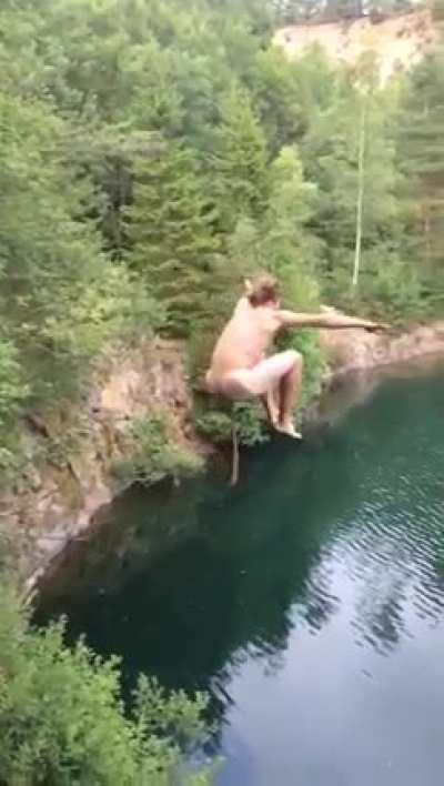 WCGW Jumping naked off a cliff when you need a poo