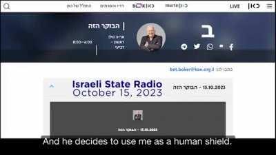 Many Israeli civilians in Kibbutz Be’eri were killed by Israeli forces, survivor Yasmin Porat told Israeli state radio in a now censored interview. Here it is with translation.