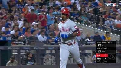 [Highlight] In his next at bat, Jean Segura hits ANOTHER home run almost identical to his first. Jean Segura is the Phillies entire offense tonight as they lead the Mets 2-0.