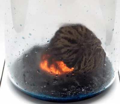 This chemical reaction (citrate pyrolysis)