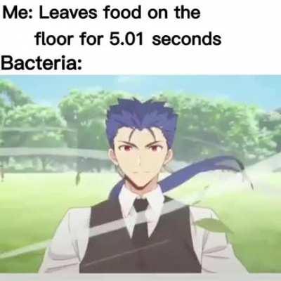 Hey germs gotta eat too