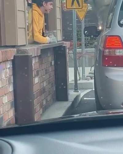 Drive in customers can be tough to deal with