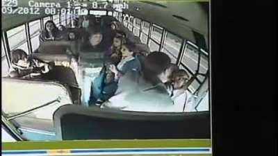 Kid steers bus to safety after driver passes out