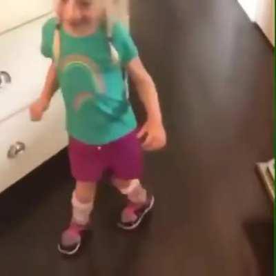 Little girl with cerebral palsy shows her progress from 3 years ago to now
