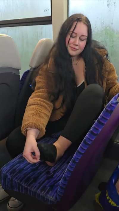 Removing my sweaty socks on a public bus 👣 