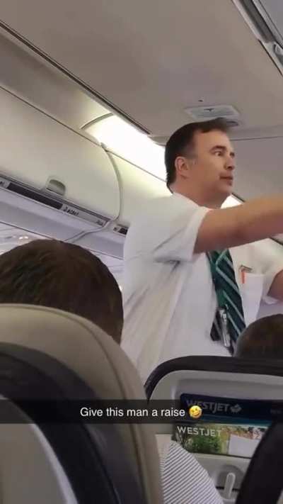 Just a dude demonstrating safety measures in an airplane