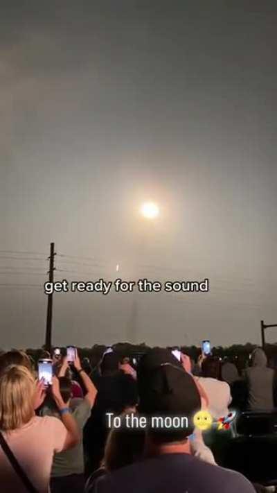 Artemis lighting up the night sky into day