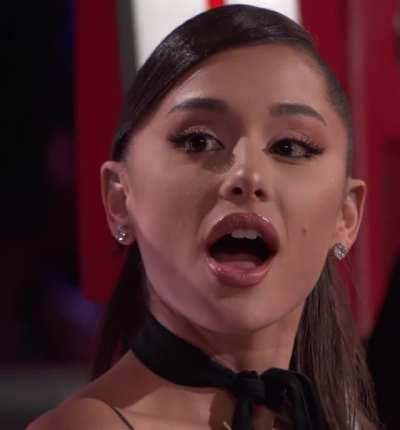 Ariana Grande's mouth should be considered as NSFW. those lips!