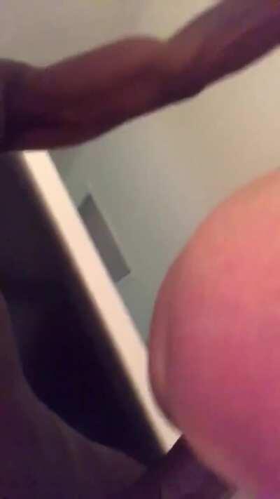 MILF gets a sloppy creampie taking BBC balls deep