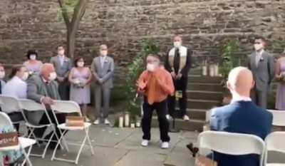 My 50 year old, male neighbor was a flower girl in a gay wedding this weekend. This video made my day and I hope it makes yours!