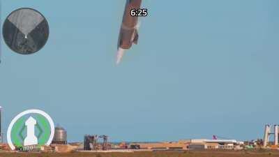 Standby for Starship fall!