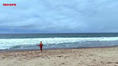 Check out the first  minute of Aubrey Kate's Wet 'N Wild - Leave a comment how you like Aubrey Kate in this red swimsuit