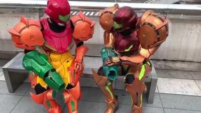 I have no idea how long I've had this cosplay video, but according to its html data, I found it on Tumblr. Sadly no idea who they are, but look at them!