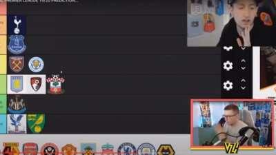 He had to get teams at least one tier off where they finished or he had to drink a shot of Vodka