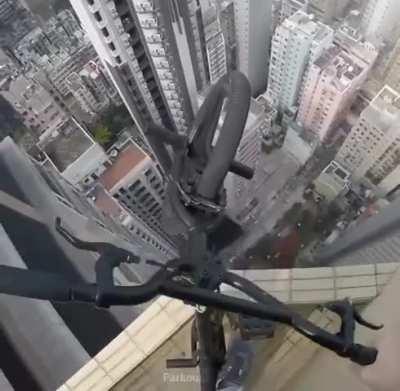 Dude really risked it all for some views