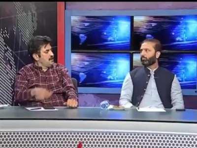 Political debate on TV in Pakistan [Not OC]