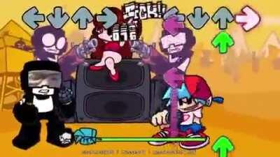 Tank man had enough of amogus