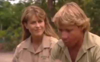 The most passionate 34 seconds ever caught on camera. The man with a plan to save the world, Steve Irwin.